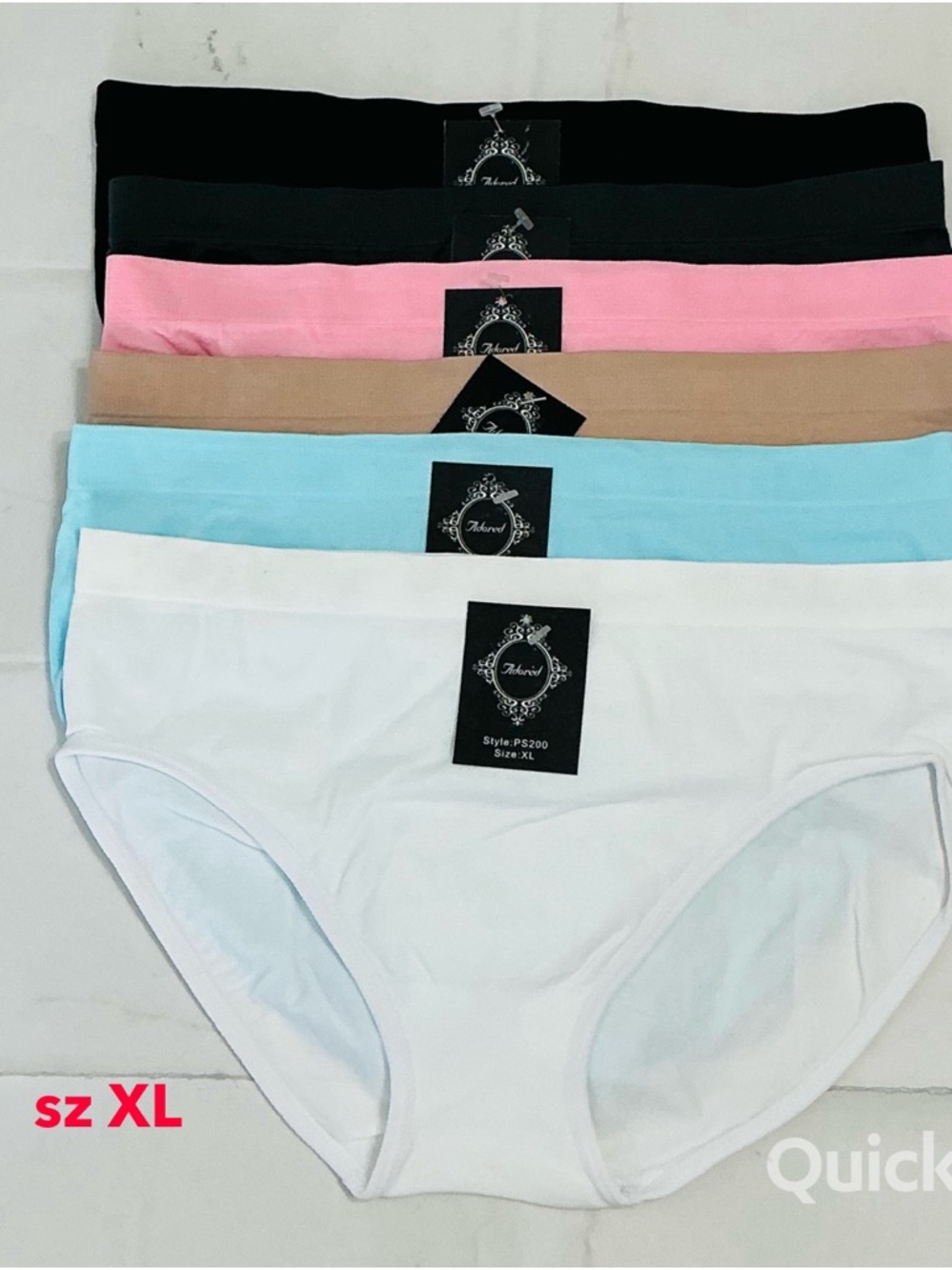 sz XL - 6-pk Seamless Sport Panties